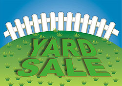 yard sale sign yard sale sign